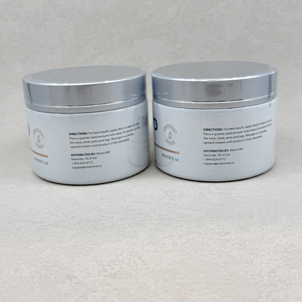 2 PACK 6oz MiamiMD (Miami MD) NEW ADVANCED CREPE FIX For Firming & Body Repair - Picture 3 of 4